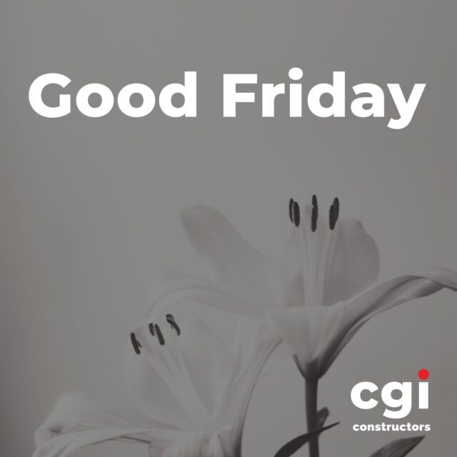 In recognition of Good Friday, our offices will be closed as we take a moment to pause and reflect. We wish everyone a meaningful day and pleasant long weekend.
#CGIConstructors #GoodFriday