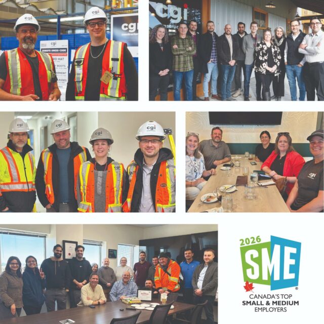 We’re proud to share that CGI Constructors has once again been named one of Canada’s Top Small & Medium Employers for 2026—marking our second consecutive year receiving this recognition.
This honour reflects our ongoing commitment to investing in our people through initiatives like professional development and tuition support, profit-sharing, flexible work options, and a culture that values collaboration, growth, and long-term success.
Thank you to our team for making CGI a great place to work.
Learn more about why we were selected: https://ow.ly/7Bcy50YFNqQ.
People. Building Canada.
#CGIConstructors #TopSME #TopEmployers2026