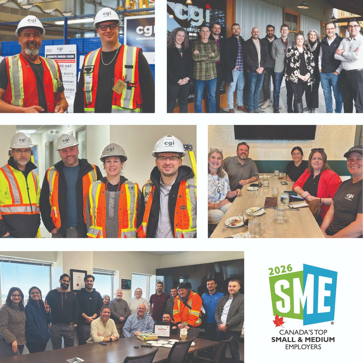 We’re proud to share that CGI Constructors has once again been named one of Canada’s Top Small & Medium Employers for 2026—marking our second consecutive year receiving this recognition.
This honour reflects our ongoing commitment to investing in our people through initiatives like professional development and tuition support, profit-sharing, flexible work options, and a culture that values collaboration, growth, and long-term success.
Thank you to our team for making CGI a great place to work.
Learn more about why we were selected: https://ow.ly/7Bcy50YFNqQ.
People. Building Canada.
#CGIConstructors #TopSME #TopEmployers2026