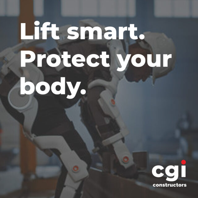 Many jobs involve manual material handling — lifting, carrying, pushing, and pulling. Over time, these tasks can lead to back, neck, and shoulder injuries, especially when MSD (musculoskeletal disorder) hazards are present.

Reduce the risk before you lift by using material handling equipment whenever possible, storing heavy or frequently used items between knuckle and shoulder height, and breaking loads into smaller, manageable pieces. Keep work areas level and clear, use carts with adjustable handles and large wheels, and plan layouts to avoid slopes, tight spaces, and awkward movements.

#CGIConstructors #HomeSafeEveryOneEveryDay