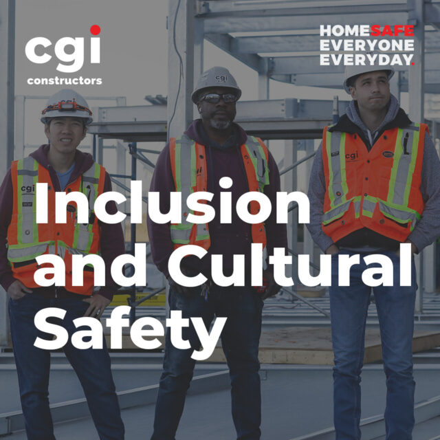 Inclusion and cultural safety are essential on every construction site.

Every worker deserves to feel respected, valued, and safe to be themselves on the job. Creating a sense of belonging means recognizing different backgrounds, cultures, and perspectives and making space for everyone to be heard.

Cultural safety goes beyond policies. It’s built through everyday actions: listening without judgment, challenging discrimination, and supporting one another.

When people feel they belong, they speak up, look out for each other, and work safer together.

Let's build a culture where everyone belongs.

#CGIConstructors #HomeSafeEveryOneEveryDay #SafetyandHealthWeek