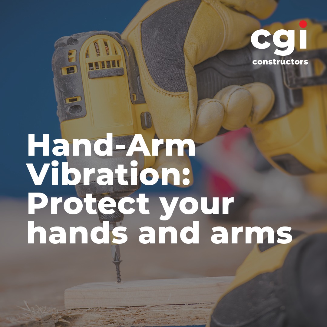 Hand-Arm Vibration (HAV) – Protect Your Hands & Arms!
Did you know that frequent exposure to vibration from tools can cause Hand-Arm Vibration Syndrome (HAVS)? Symptoms include:
• Numbness, tingling, or pain
• Weakness or loss of dexterity
• Pale, waxy, or purplish fingers (Raynaud’s/vibration white finger)
• Muscle fatigue & joint stiffness
Why it matters: HAVS damages nerves, blood vessels, muscles, and joints—sometimes permanently.
Control tips to reduce risk:
• Use lower-vibration tools or alternative work methods
• Improve ergonomics & posture
• Limit exposure time; rotate tasks
• Use gloves and supportive devices
• Maintain and replace worn tools
It’s important to review vibration levels of your tools and plan work to keep everyone safe.
#CGIConstructors #HomeSafeEveryOneEveryDay