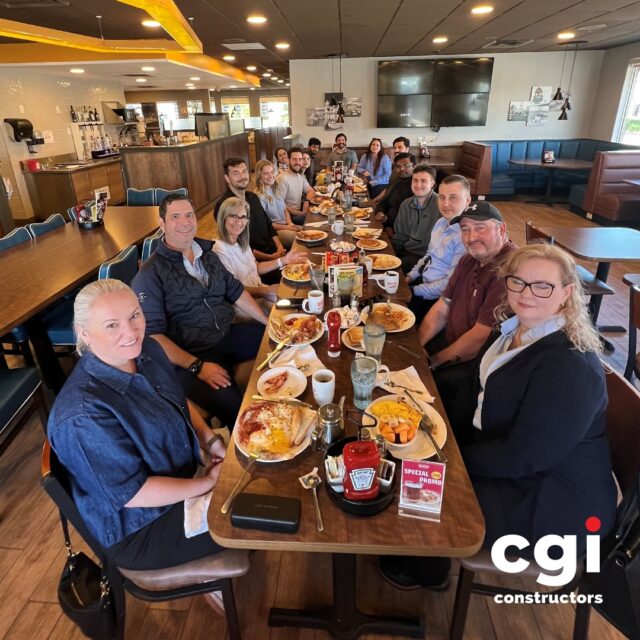 Brunch with the Toronto team at Denny’s! We had great conversations, lots of laughs, and it was the perfect way to start the day!

#CGIConstructors #TeamBuilding #Brunch