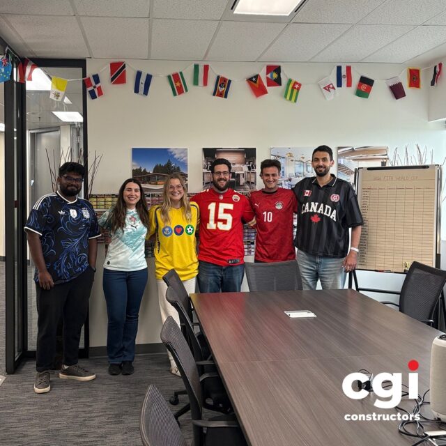 Employees across our offices are putting their soccer knowledge to the test by predicting the road to World Cup glory. To celebrate, this past week's Jersey Day brought even more sports spirit to the workplace, with staff proudly representing their favourite teams and sports. ⚽🏆

#CGIConstructors #FIFA #JerseyDay