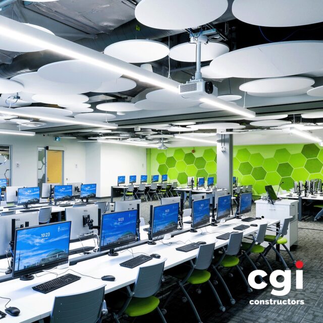 Another successful project delivered!
CGI recently completed the renovation of the Lash Miller Computer Lab at the University of Toronto, transforming the space into a modern, flexible environment designed to better accommodate the university's evolving needs. The project included new architectural finishes, a glazed wall system, upgraded audiovisual and electrical infrastructure, and a vertically folding partition wall that allows the space to easily adapt to different functions.
A big thank you to @UofT for their trust, and to @enformarch, @stantec, and @rjc_engineers for their collaboration throughout the project. Congratulations to everyone involved on another successful completion!
#CGIConstructors #UofT #ProjectCompletion #BuiltByCGI