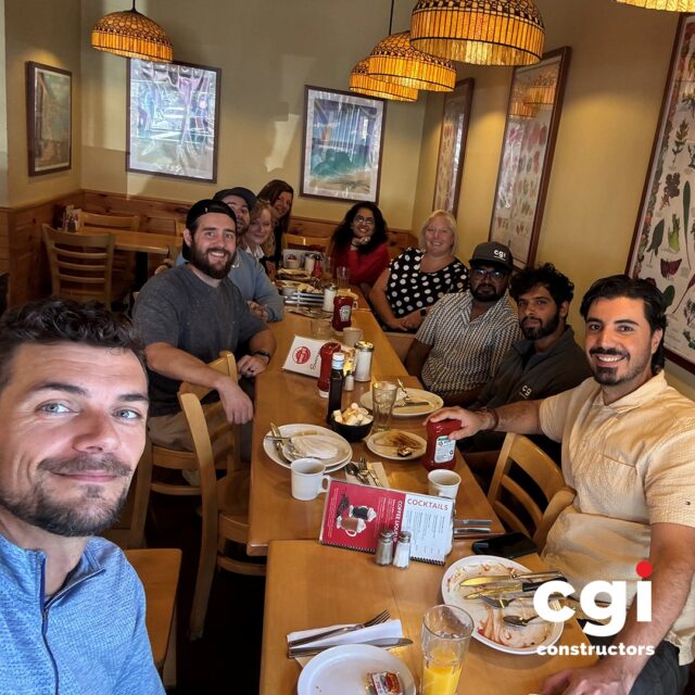 Brunch was on the agenda for our Toronto team! ☕ A well-deserved morning out to catch up, enjoy some food, and spend some time outside the office.
#CGIConstructors #TeamBuilding #Brunch