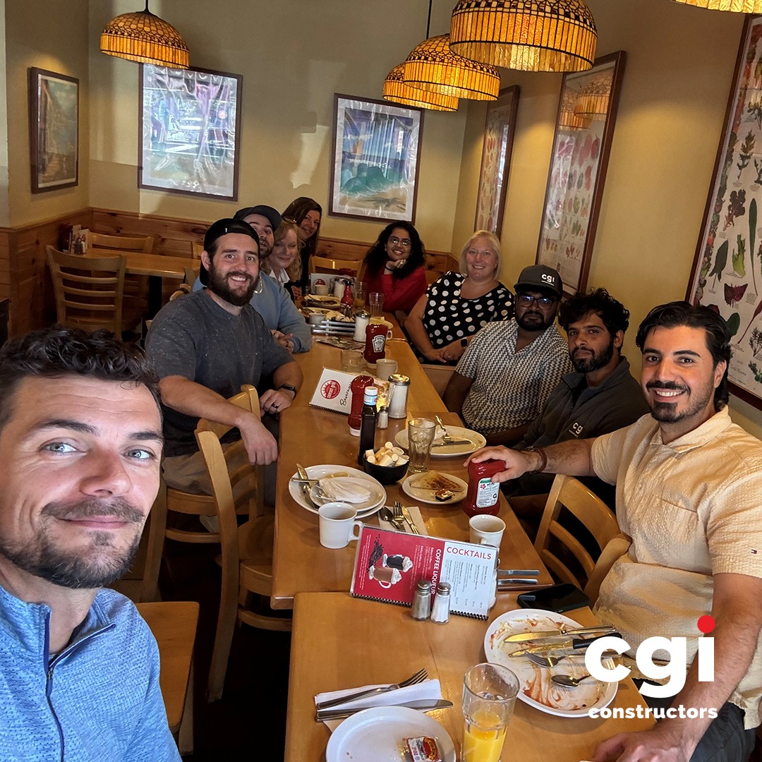 Brunch was on the agenda for our Toronto team! ☕ A well-deserved morning out to catch up, enjoy some food, and spend some time outside the office.
#CGIConstructors #TeamBuilding #Brunch