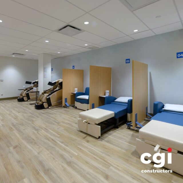 CGI is pleased to share the completion of the Staff Wellness Centre and office renovation at St. Boniface Hospital.

On this project, we transformed existing ground-floor space into a refreshed, purpose-built environment for hospital staff. The work included selective demolition, new walls and ceilings, millwork, doors and hardware, flooring, wall finishes, specialty items, and coordinated mechanical, electrical, and fire protection upgrades.

We’re proud to have worked alongside our client, the St. Boniface Hospital, and consultant, @Stantec, to bring this project to completion and create a welcoming space dedicated to supporting hospital staff.

Thank you to everyone involved for their collaboration and contribution to a successful project!

#CGIConstructors #CGIProject #HealthcareConstruction