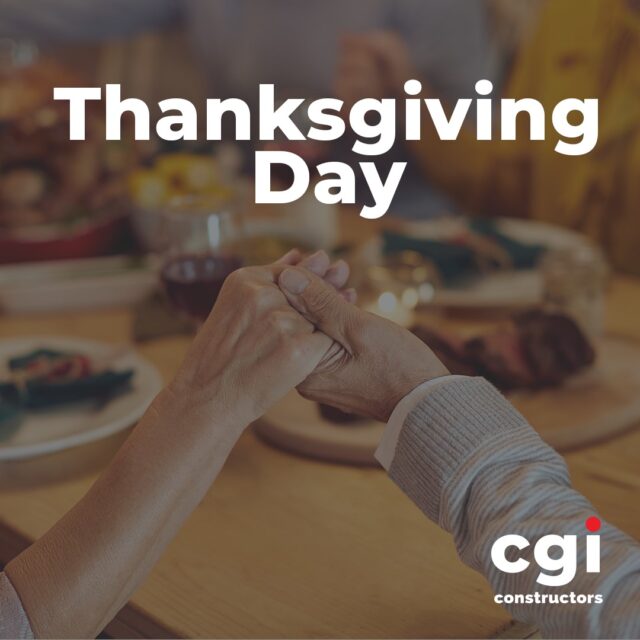 This Thanksgiving, we extend our gratitude to our teams, clients, and partners for the collaboration and trust that make our projects possible.

Wishing everyone a safe and meaningful holiday weekend.

#CGIConstructors #Thanksgiving #Gratitude