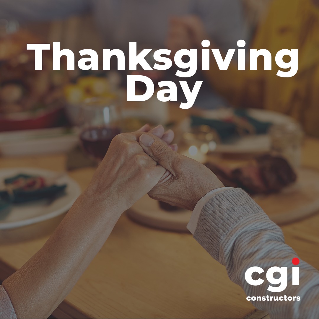 This Thanksgiving, we extend our gratitude to our teams, clients, and partners for the collaboration and trust that make our projects possible.

Wishing everyone a safe and meaningful holiday weekend.

#CGIConstructors #Thanksgiving #Gratitude