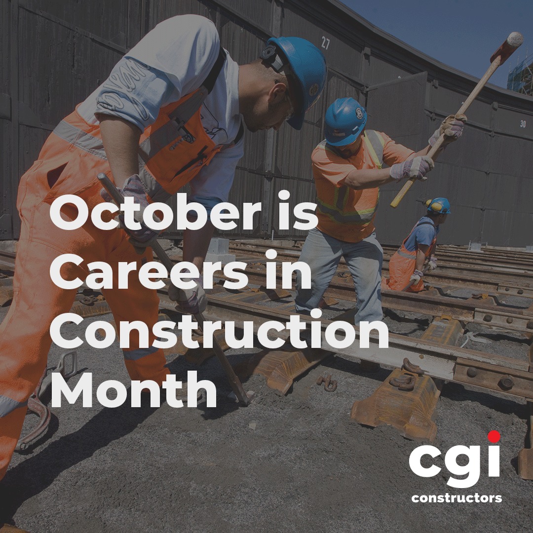 October is Careers in Construction Month!

This month, we’re recognizing the many people whose skills, experience, and teamwork bring projects to life. At CGI, we’re proud of the people who bring their expertise and dedication to our projects every day.

Thank you to our teams and industry partners for the work you do and the knowledge you share with the next generation.

#CGIConstructors
